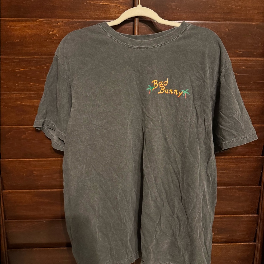 Gray Bad Bunny Shirt
